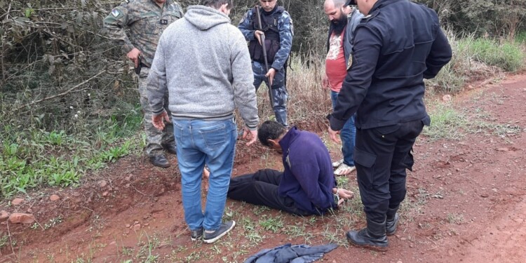 FUGA FALLIDA. El acusado llevaba varios días prófugo y lo atraparon a 1.500 metros de la frontera con Brasil.