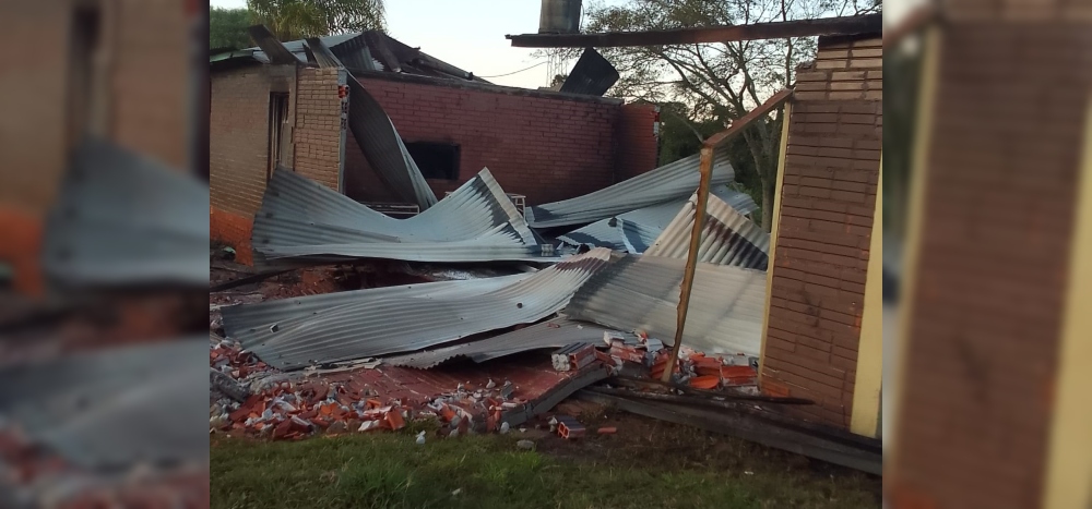 Apelan a la solidaridad para restaurar un comedor escolar destruido en un incendio