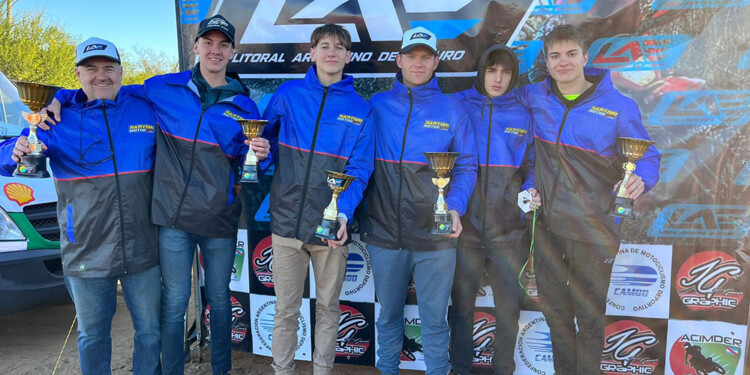 DESTACADOS. Los pilotos misioneros coparon el podio en Entre Ríos.