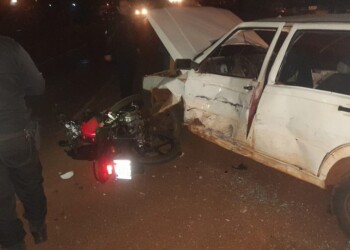 Automovilista se quiso cruzar en la ruta y lo chocó una moto