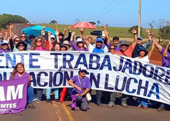 Tras una tensa mañana el FTEL realizó una asamblea y se retiró de la ruta