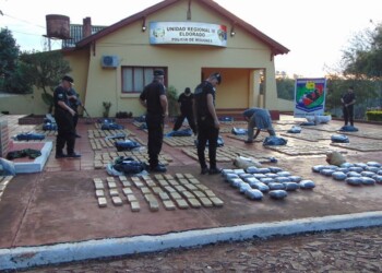 Secuestraron una tonelada de marihuana en una chacra de Eldorado