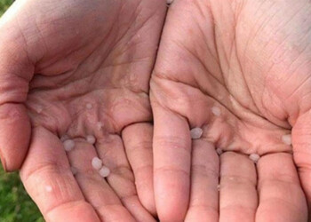 En varias localidades misioneras reportaron la caída de graupel