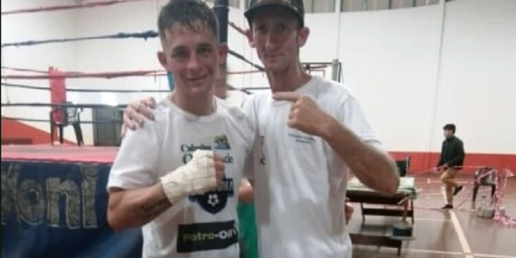 DURO DESAFÍO. “Puño de Acero” Espíndola y su entrenador “La Cobra” Lunkes.