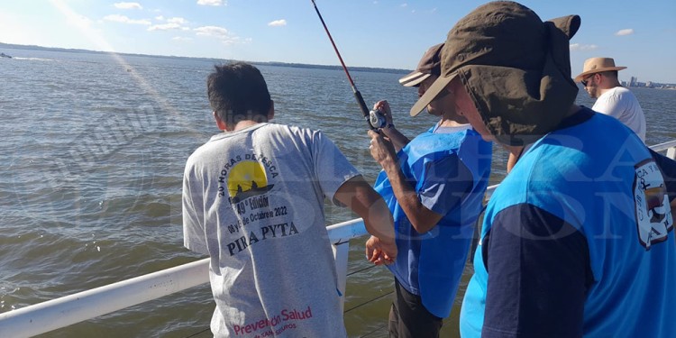 En una jornada ideal, la pesca se sintió en el Pira Pytá