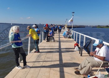 En una jornada ideal, la pesca se sintió en el Pira Pytá
