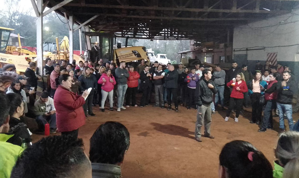 Municipales de Eldorado rechazan otra contraoferta y amenazan con nuevas medidas de fuerza 