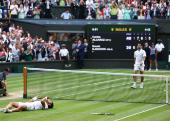 Alcaraz acabó con el reinado de Djokovic en el césped de Wimbledon