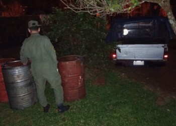 Interceptaron 800 litros de combustible