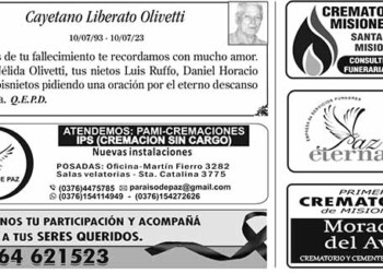 Fúnebres del Lunes 10 de Julio de 2023