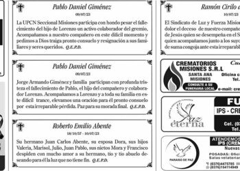 Fúnebres del Martes 11 de Julio de 2023