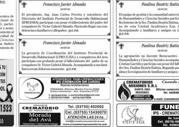 Fúnebres del Miércoles 12 de Julio de 2023