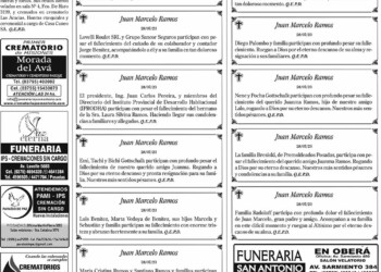 Fúnebres del Sábado 29 de Julio de 2023