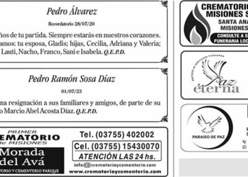 Fúnebres del Viernes 28 de Julio de 2023