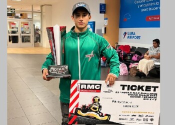 Karting: “Chicho” Grimaldi alcanzó la gloria en Perú