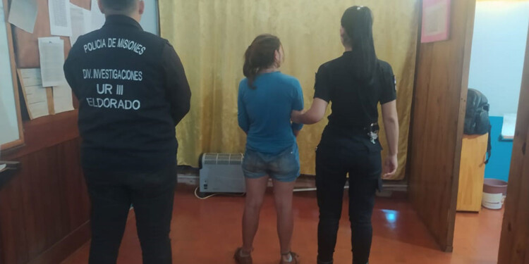 A DISPOSICIÓN. La mujer fue alojada en una dependencia policial de Eldorado y hoy podría declarar ante el juez Saldaña.