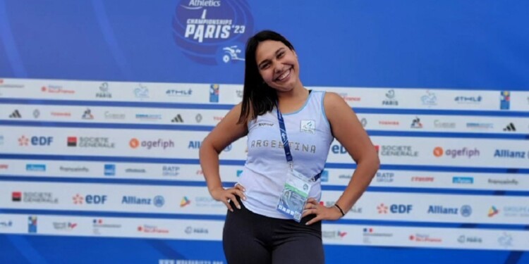 EN LA CAPITAL FRANCESA. Mahira compitió ayer y se ubicó séptima de la final, con su mejor marca personal del año.