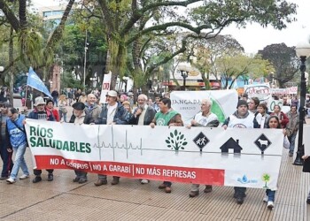 “¿Por qué se avanza con Corpus si hay una ley provincial que prohíbe su construcción?”