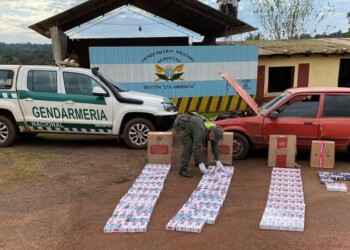 Gendarmería incautó un vehículo cargado con cigarrillos en Andresito