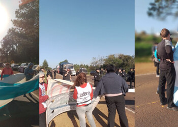 Luego de tres horas, docentes finalizaron el corte de la ruta 12