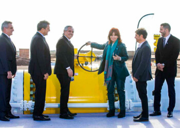 Con una foto de “unidad”, el Gobierno inauguró el gasoducto Néstor Kirchner