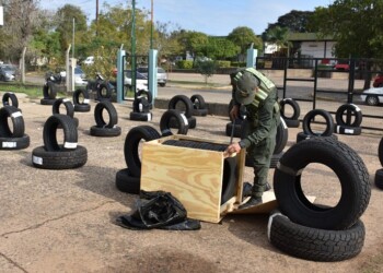 Incautaron más de 60 neumáticos de contrabando dentro de encomiendas