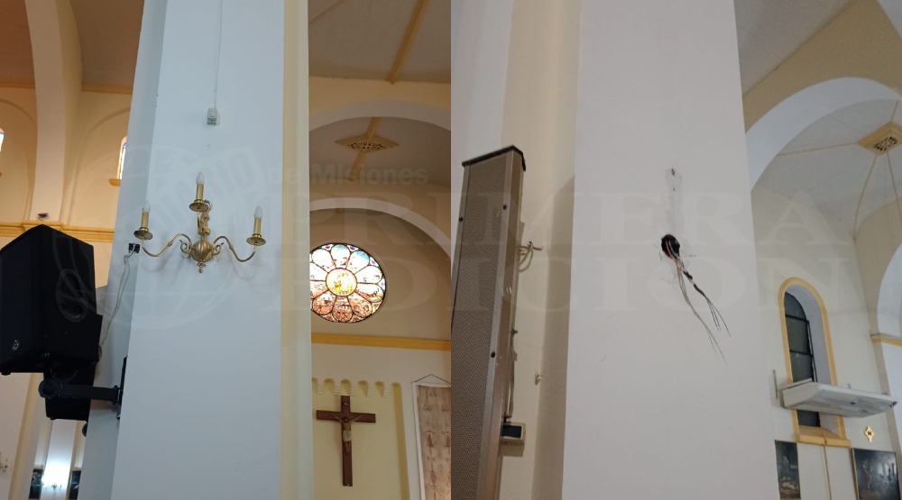 Devolvieron los candelabros robados en la Catedral de Posadas