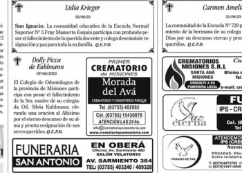 Fúnebres del Miércoles 23 de Agosto de 2023