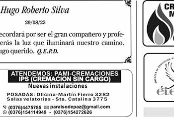 Fúnebres del Miércoles 30 de Agosto de 2023