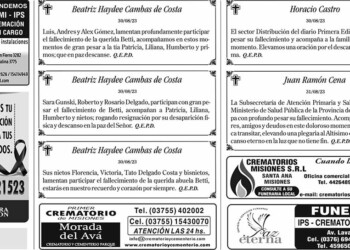 Fúnebres del Viernes 1 de Septiembre de 2023