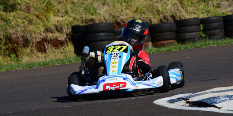 COMO CANAPINO. Panasiuk, en la 110cc, con pintura similar a la del IndyCar. (Foto: Prensa FeMAD)