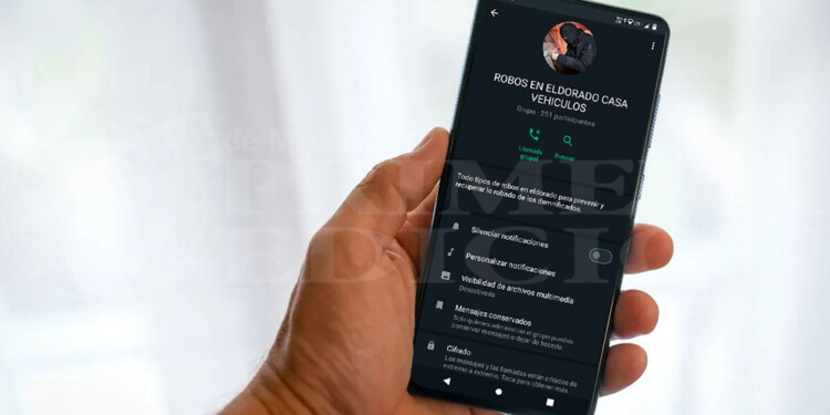 CONECTADOS. Más de 250 participantes tiene el grupo de Whatsapp de los vecinos eldoradenses.