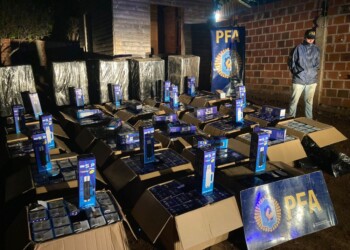 La PFA secuestró termos de contrabando en Iguazú