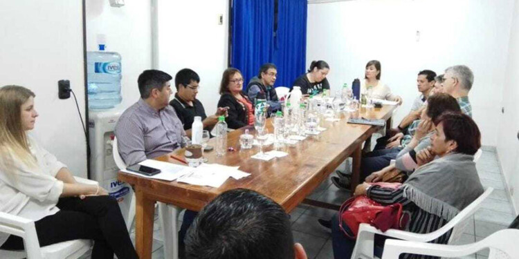TODOS PRESENTES. La reunión contó con la participación de casi todo el cuerpo deliberativo, representantes del municipio, delegados gremiales de UPCN y ATE.
