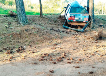 Despiste en Alem dejó a dos personas heridas de gravedad