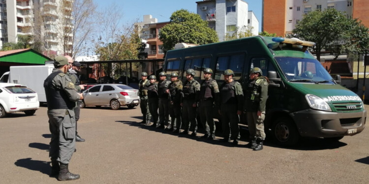 OPERATIVO. Personal de Gendarmería encabezó junto a policía de Ciudad de Buenos Aires la detención del sospechoso en Posadas.