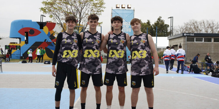 EN TECNÓPOLIS. El Sub 16 se quedó con el cuarto puesto en Básquet 3x3. (Foto: Gentileza Ministerio de Deportes)