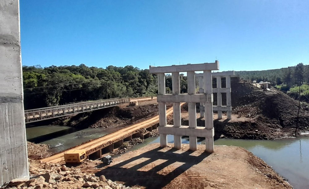 Preocupación en Aurora por el parate en la construcción del puente Pindaytí