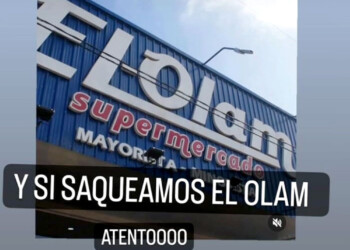 Inquietud y miedo por llamado a saquear un súper en San Javier