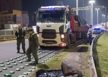 Interceptan camión que se dirigía a Iguazú con 95 paquetes de hojas de coca