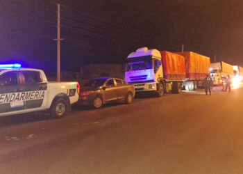 Interceptan tres camiones con 90 toneladas de soja sin aval aduanero