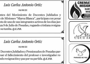 Fúnebres del Jueves 7 de Septiembre de 2023