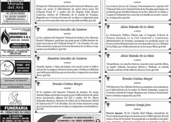 Fúnebres del Martes 12 de Septiembre de 2023