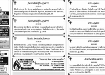 Fúnebres del Martes 26 de Septiembre de 2023