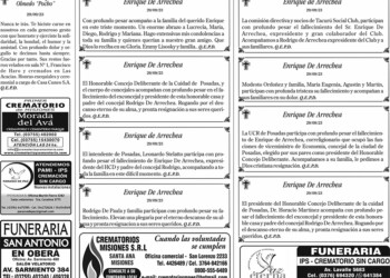 Fúnebres del domingo 1 de octubre de 2023