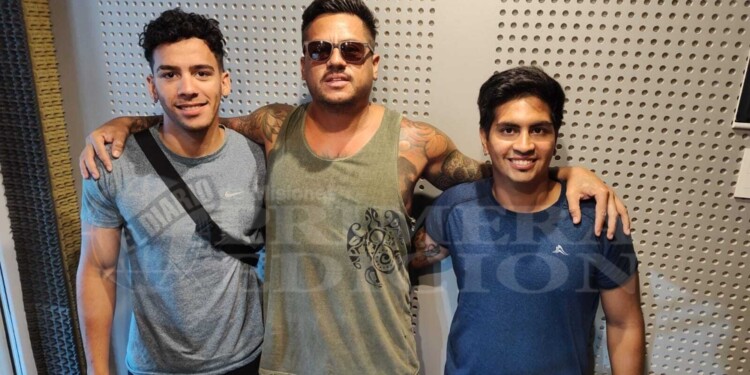 OPORTUNIDAD. Los guardavidas Alan Gasc, Gustavo Flores y Tomás Amarilla partirán hacia Brasil para trabajar la temporada.