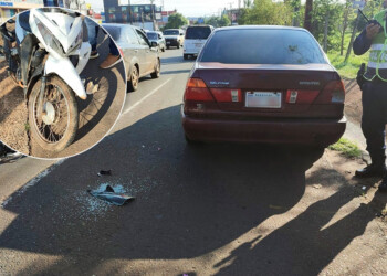 Quiso colarse en la fila y provocó un choque en Encarnación: dos misioneras heridas