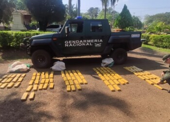 Decomisan casi 80 kilos de marihuana en una zona límitrofe con Paraguay