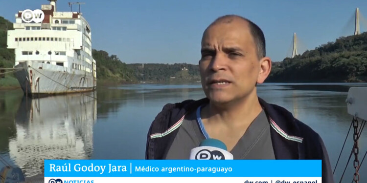 EN LA TRIPLE FRONTERA. La TV alemana realizó un informe sobre oferta y demanda sanitaria en la zona.