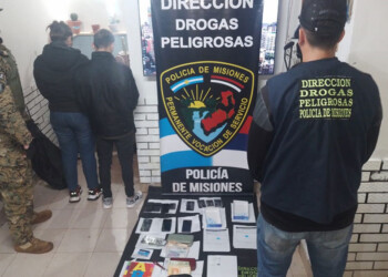 Detienen a una pareja con más de 100 dosis de cocaína en Posadas